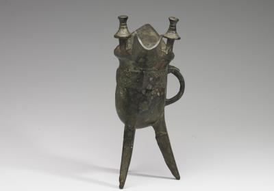 图片[2]-Jue wine vessel dedicated to Wei Fu Gui, late Shang dynasty, c. 13th-11th century BCE-China Archive